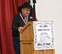 Mike Fletcher Jr. & Sr.giving acceptance speech