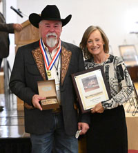 Eddie Hatfield Accepting Plaque